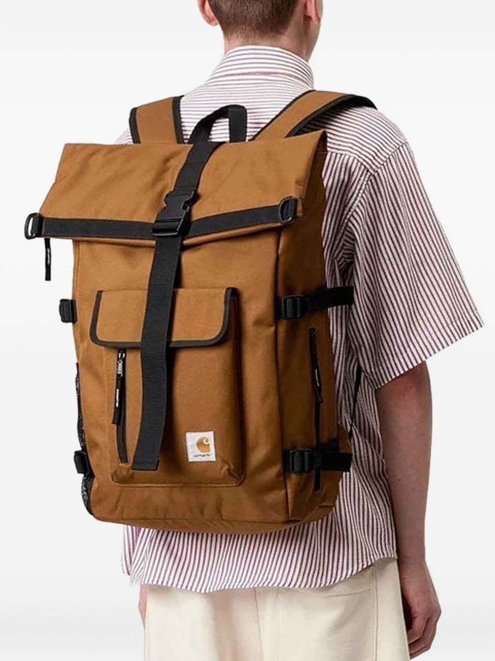 Philis roll-top buckled backpack - 2