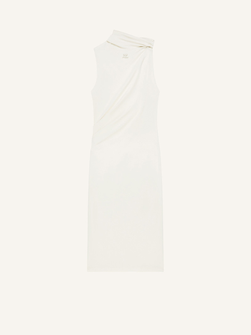 DRAPED SLEEVELESS DRESS 1