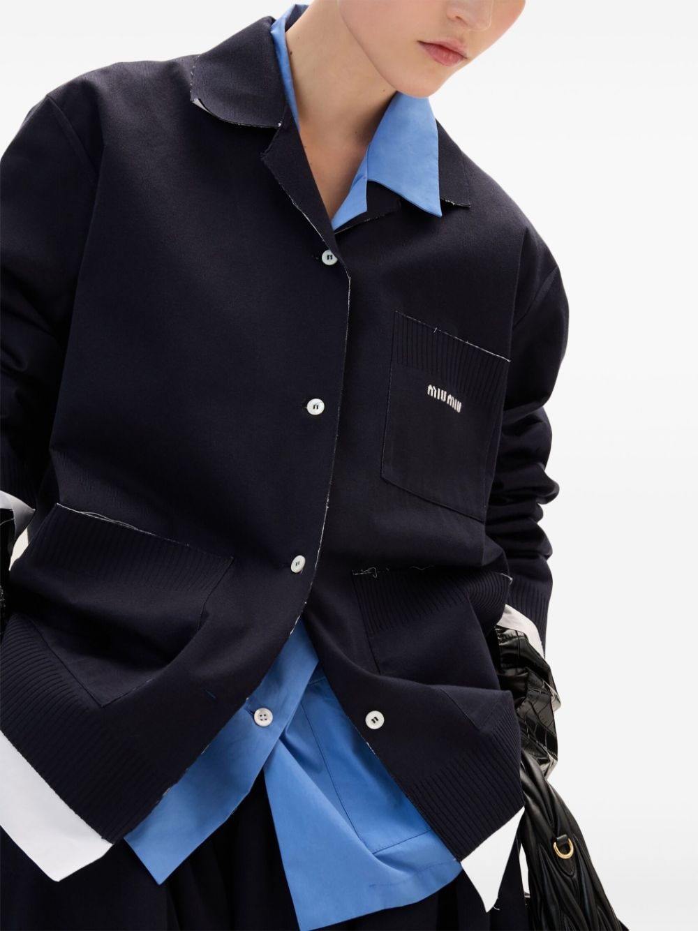 Knit and poplin shirt - 6