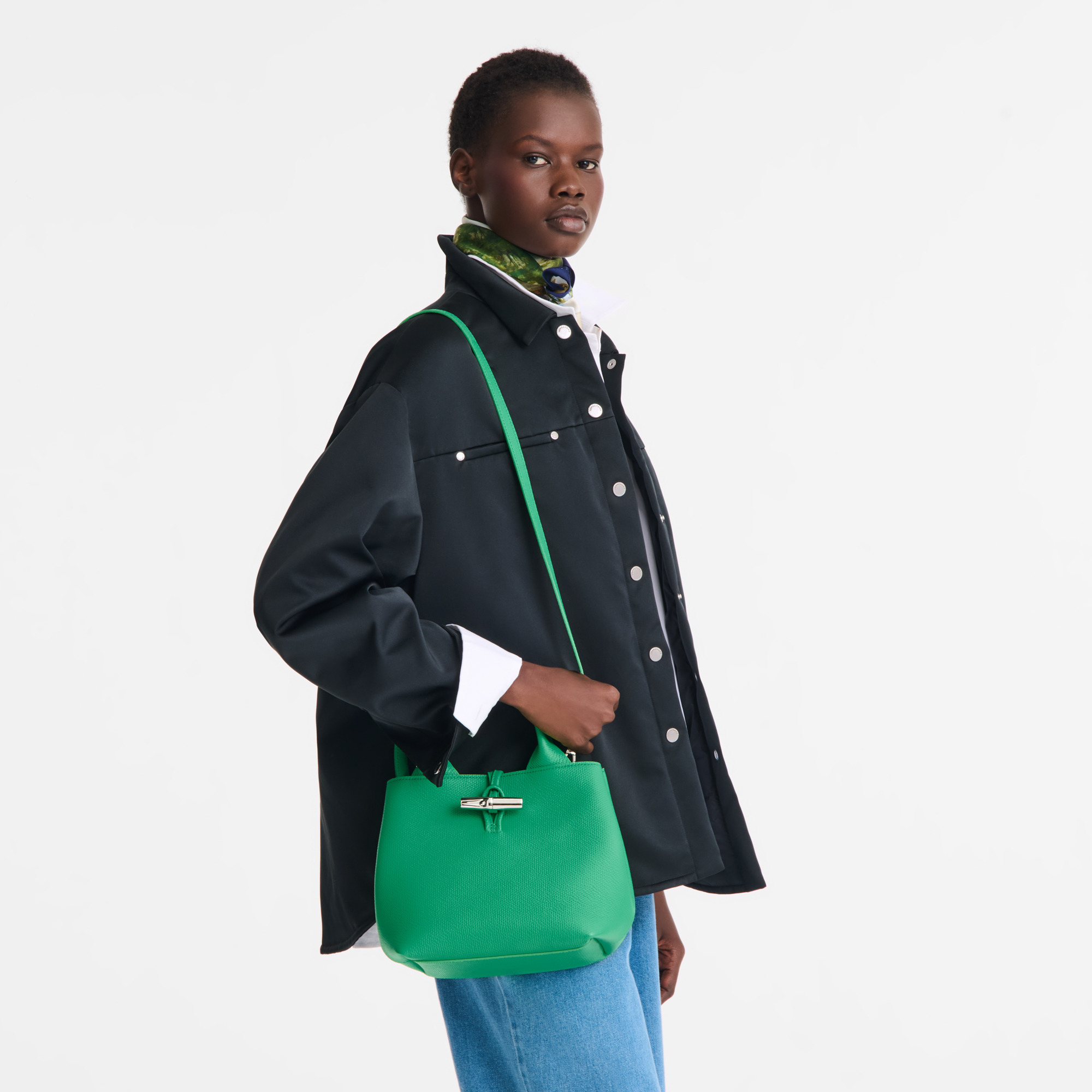 Le Roseau S Handbag Spring Green - Leather - 2