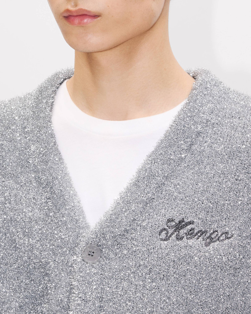 'KENZO Winter Holidays' tinsel cardigan in mixed wool 7