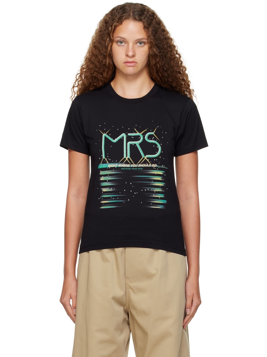 Black 'Right Where You Should Be' T-Shirt - 1