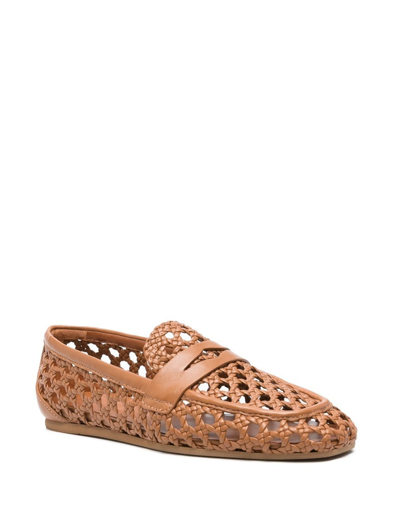 Stuart Weitzman woven loafers outlook