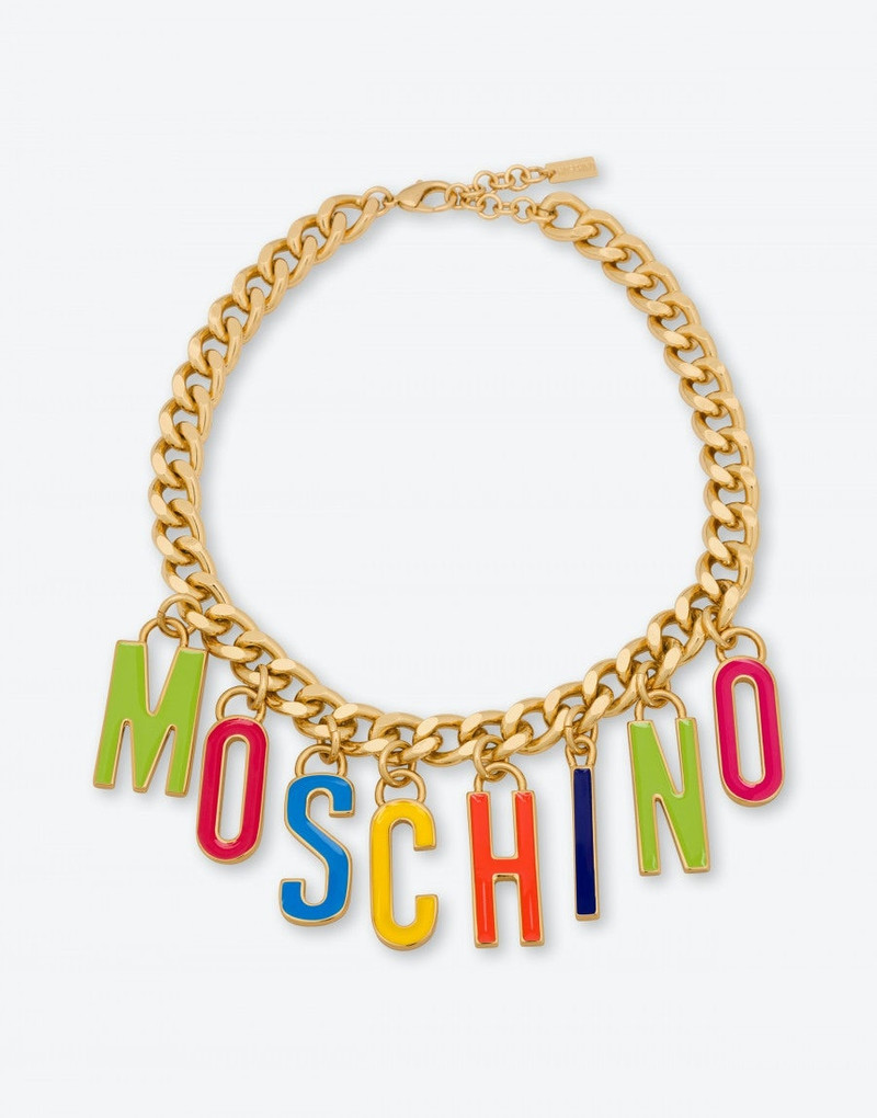 LETTERING CHARMS CHAIN NECKLACE 1