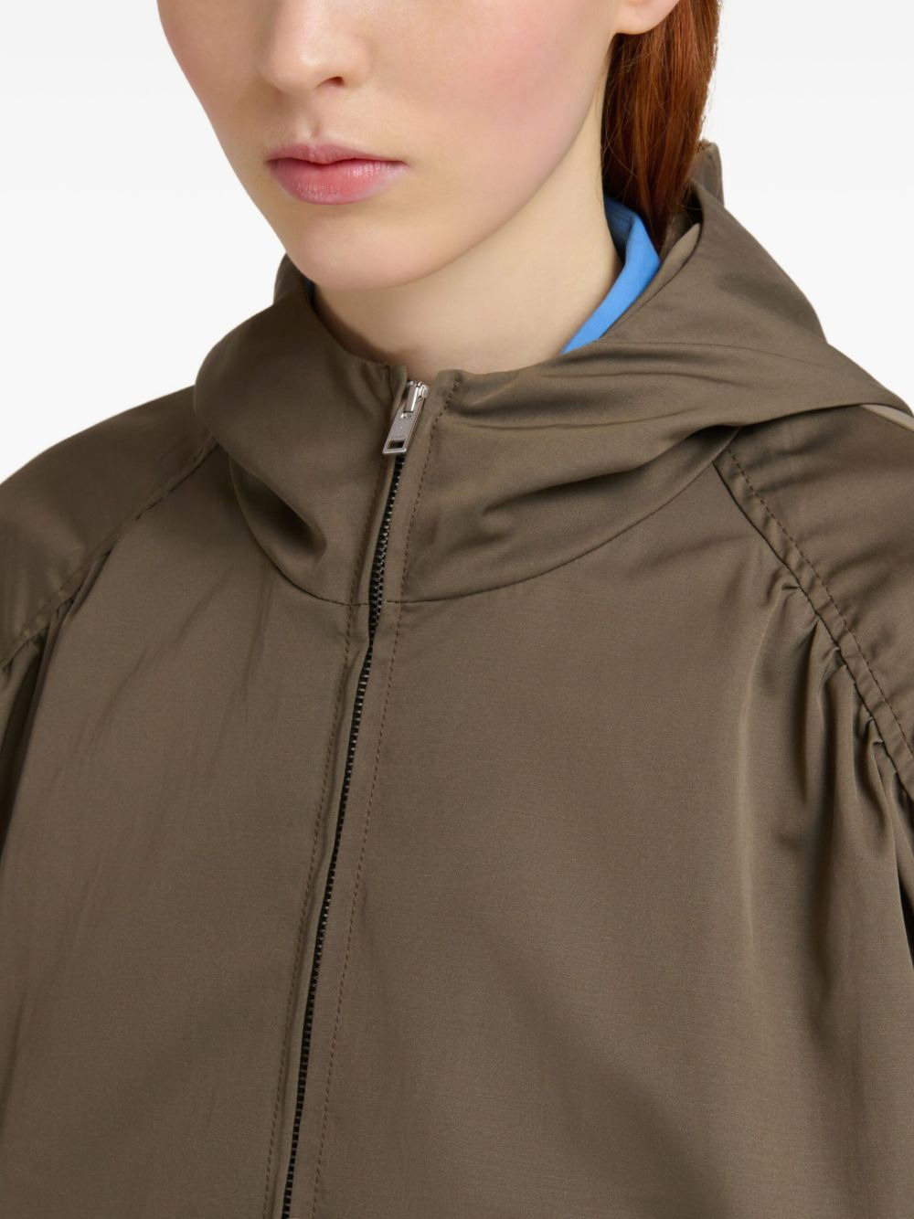 hooded zip-up jacket - 5