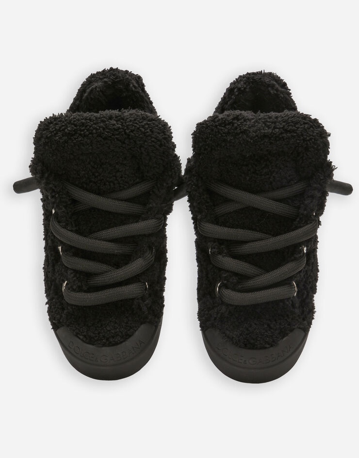 Faux fur Portofino sneakers - 4