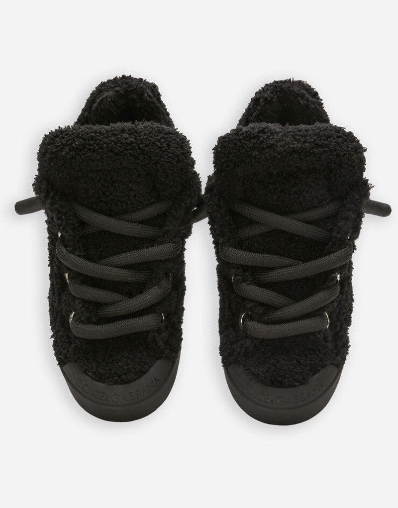 Faux fur Portofino sneakers 4