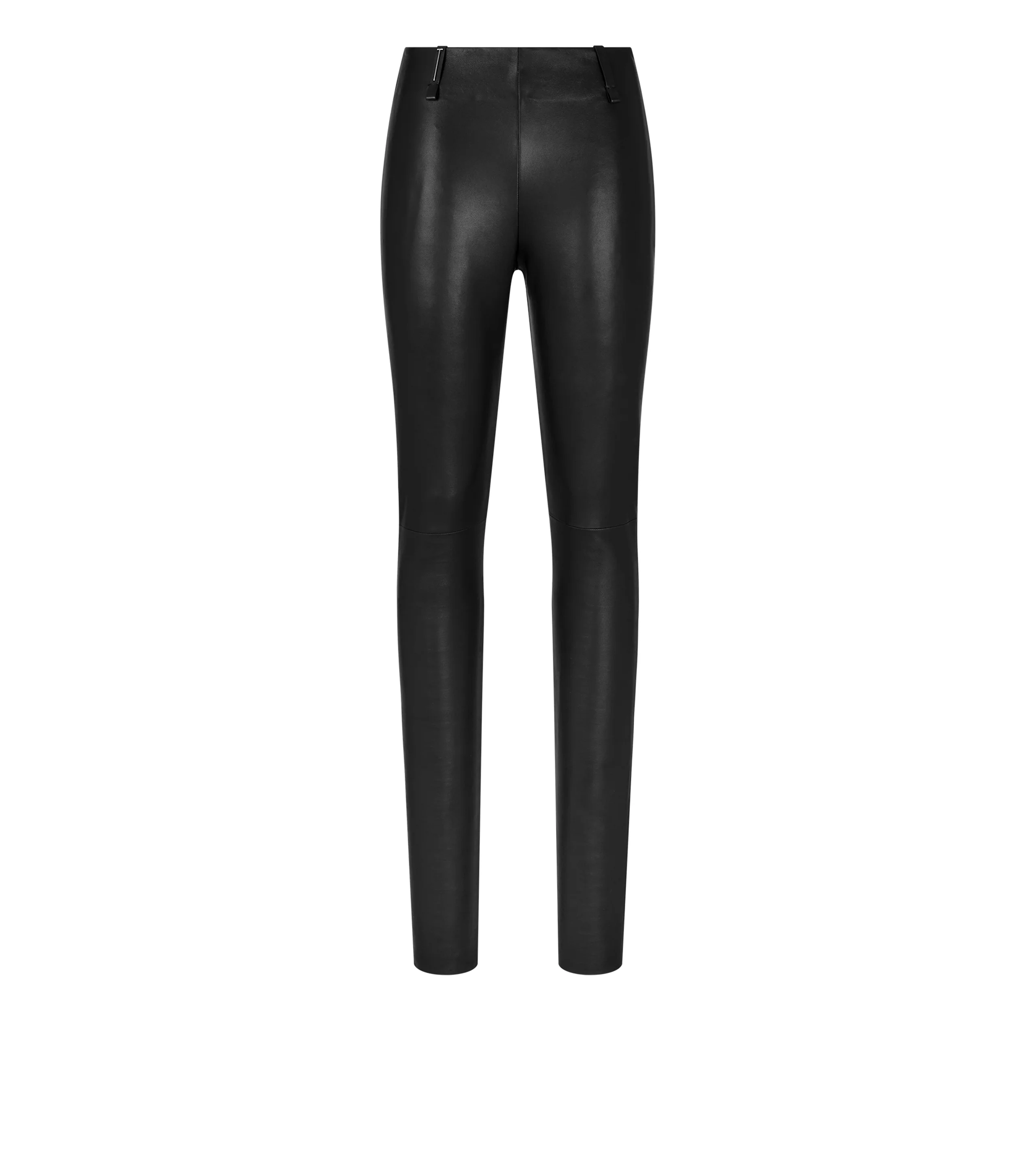 STRETCH NAPPA LEATHER LEGGINGS WITH T-TRIM - 1