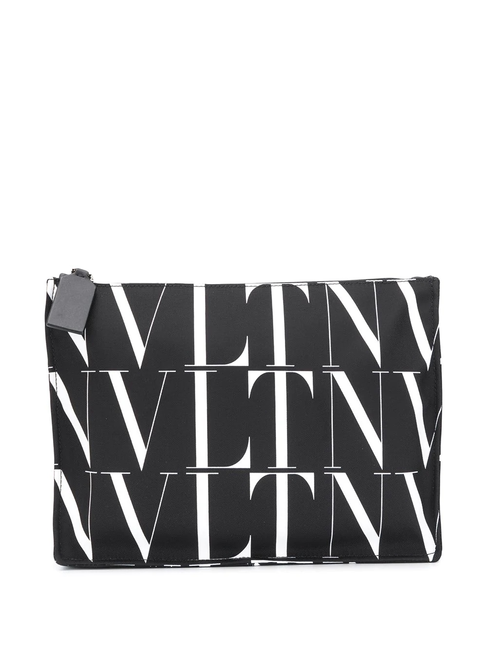 logo-print clutch bag - 1