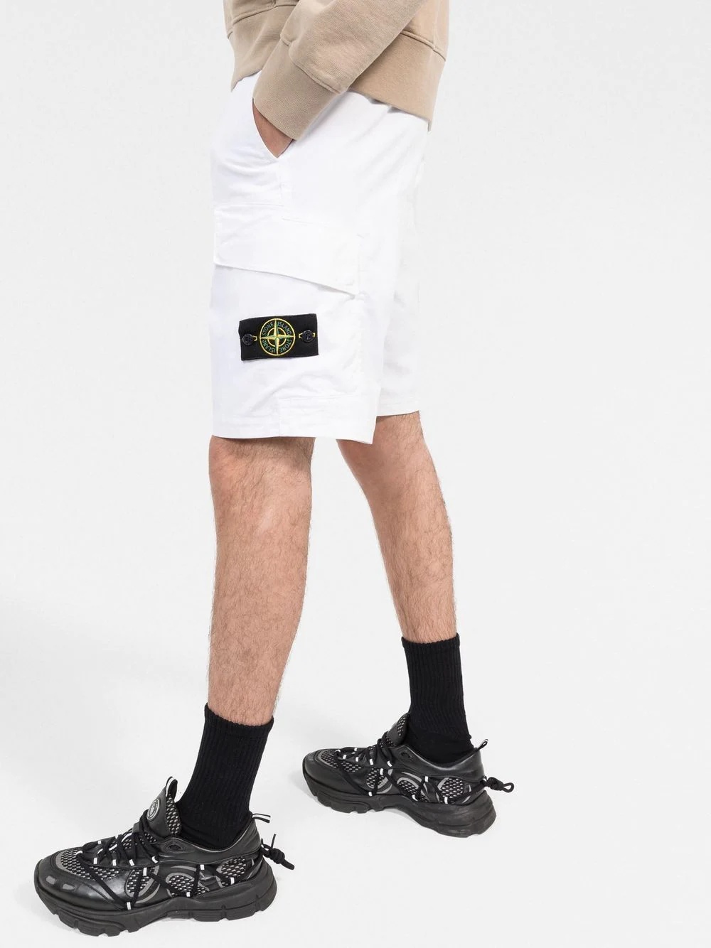 cotton cargo shorts - 3