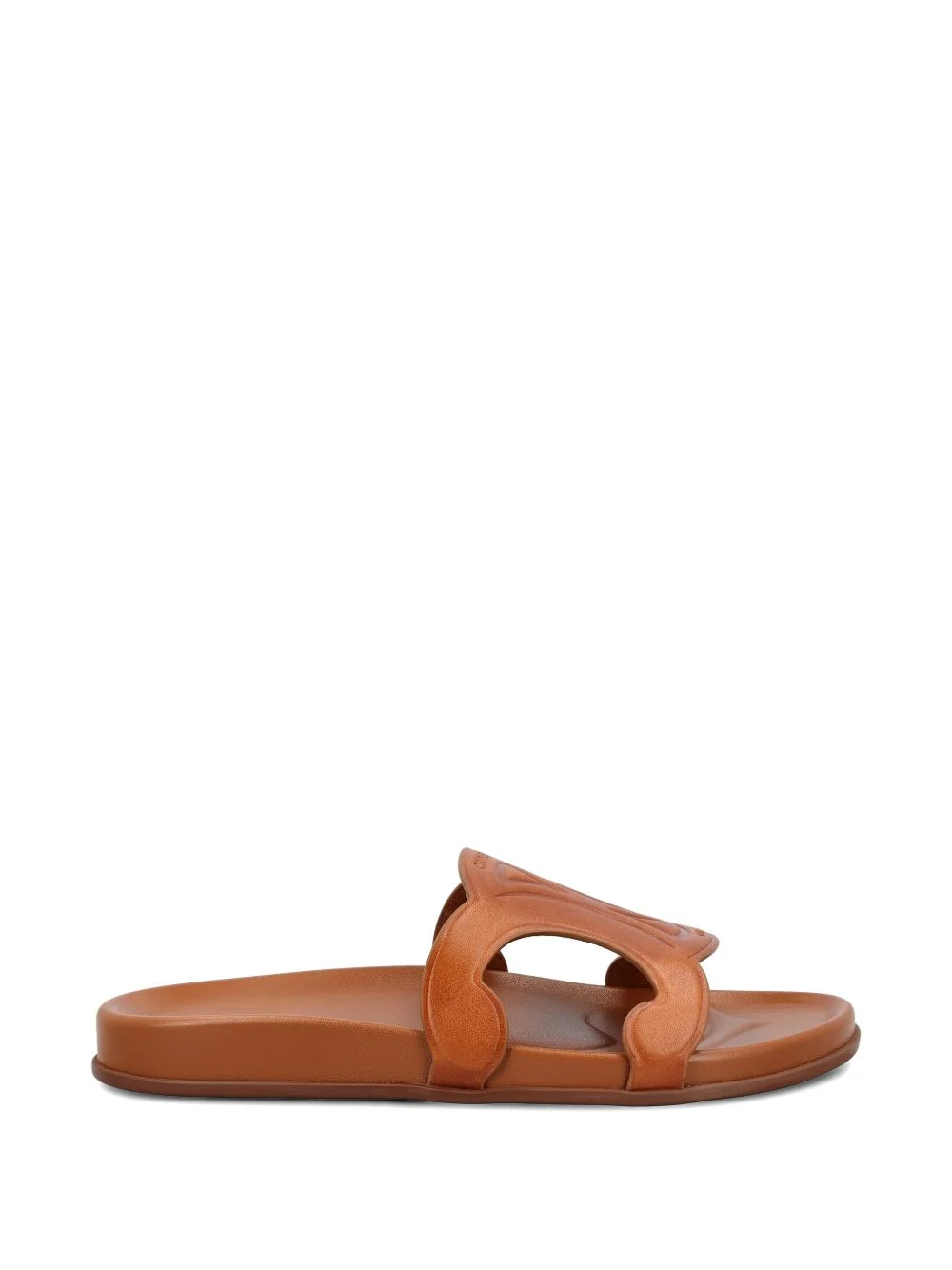 Celine Women Triomphe Suede Leather Slides - 1