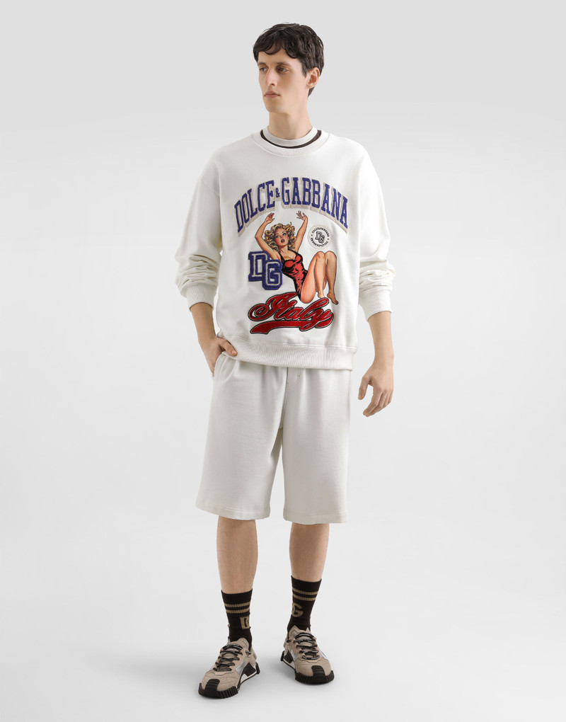 Dolce & Gabbana Sweatshirt with print and embroidery outlook