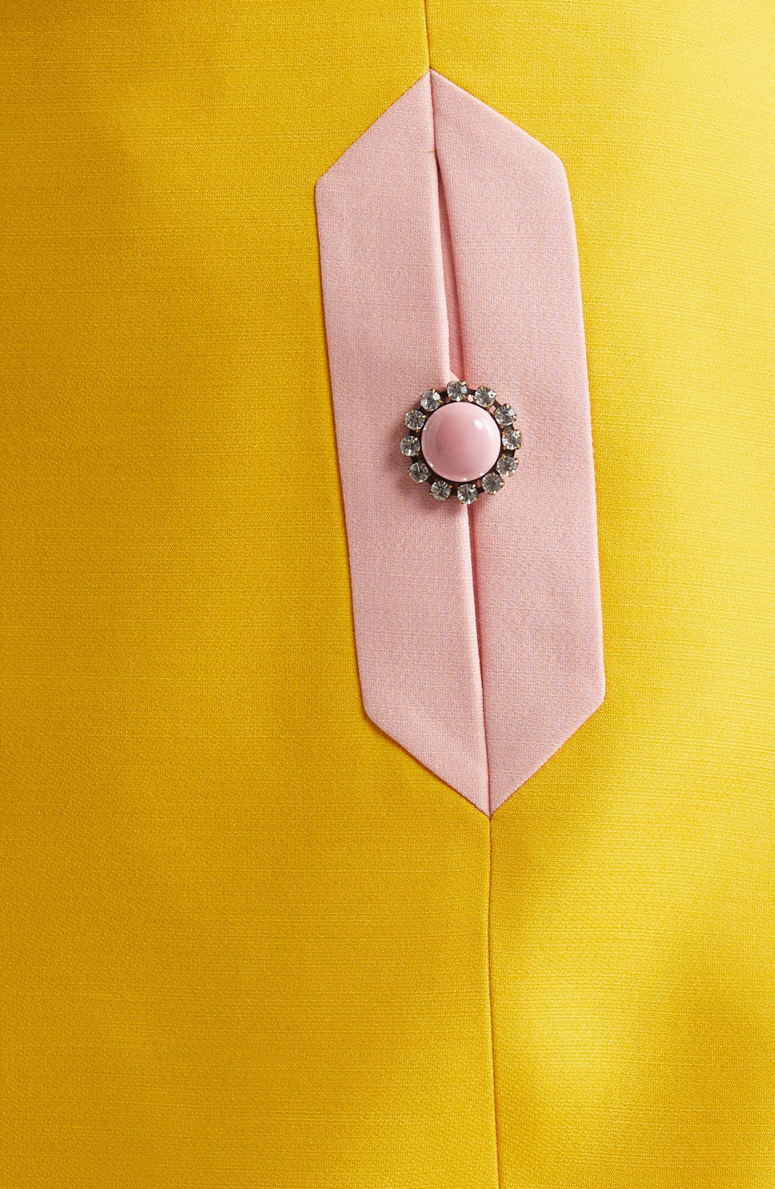 Valentino Garavani Contrast Pocket Crepe Couture Skirt in Pale Rose at Nordstrom - 7