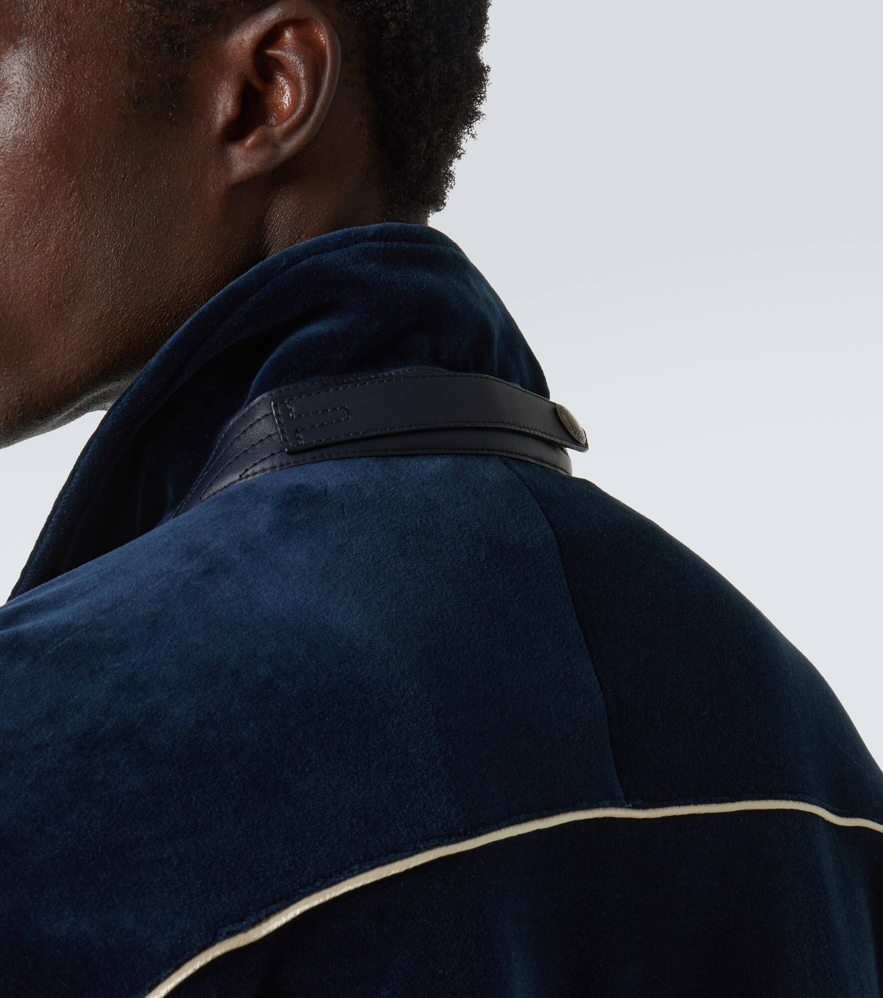 Cotton-blend velour track jacket - 6