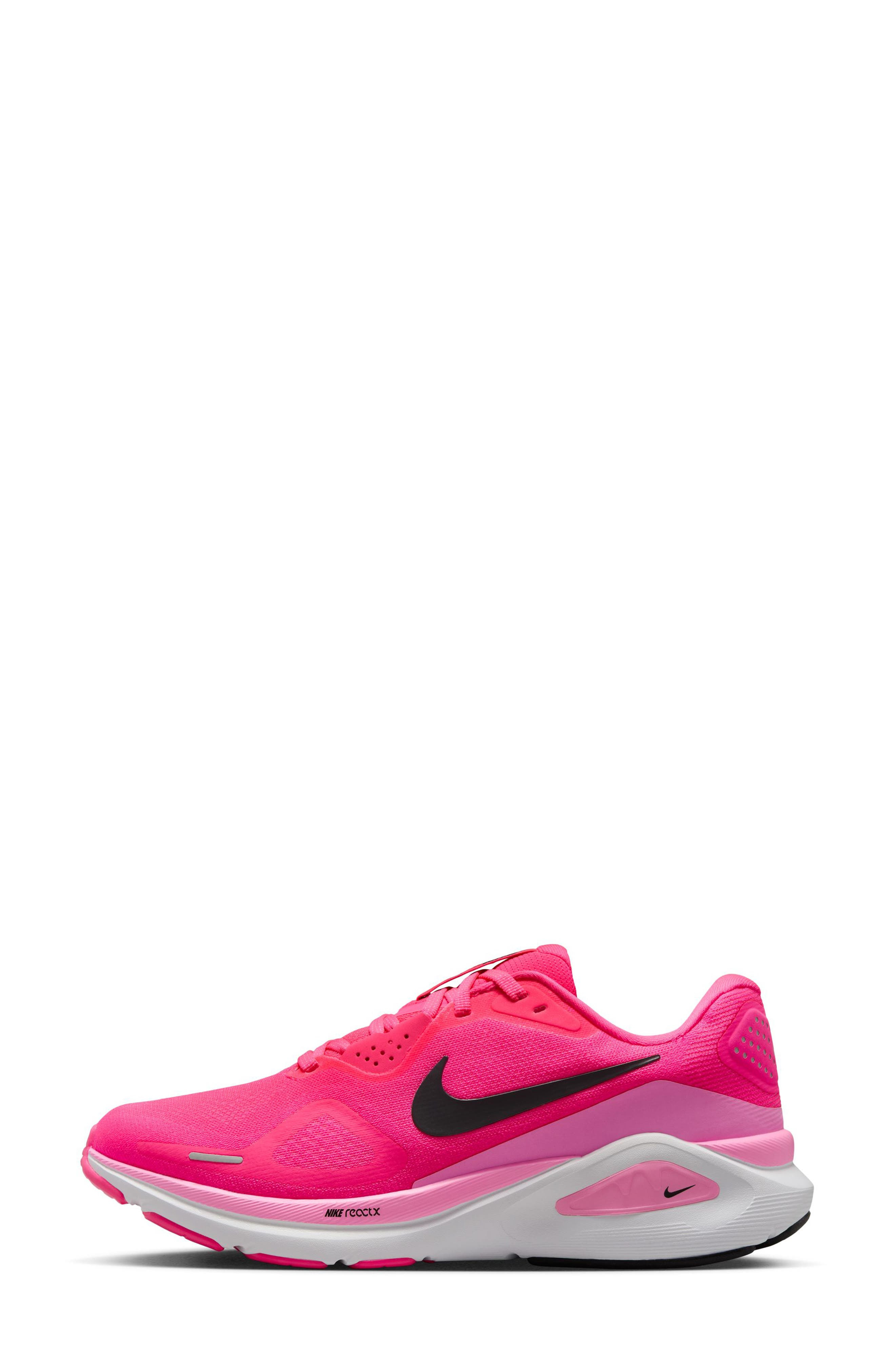 Nike Structure 26 Running Shoe in Hyper Pink/Black/Pink/White at Nordstrom - 2