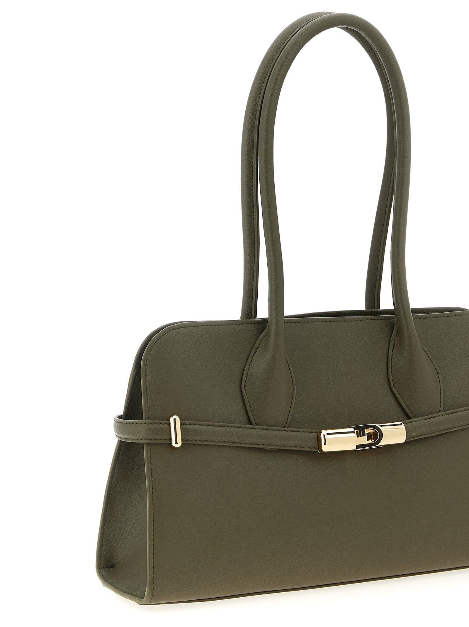 Furla Goccia Dome M Shoulder Bags Green - 3