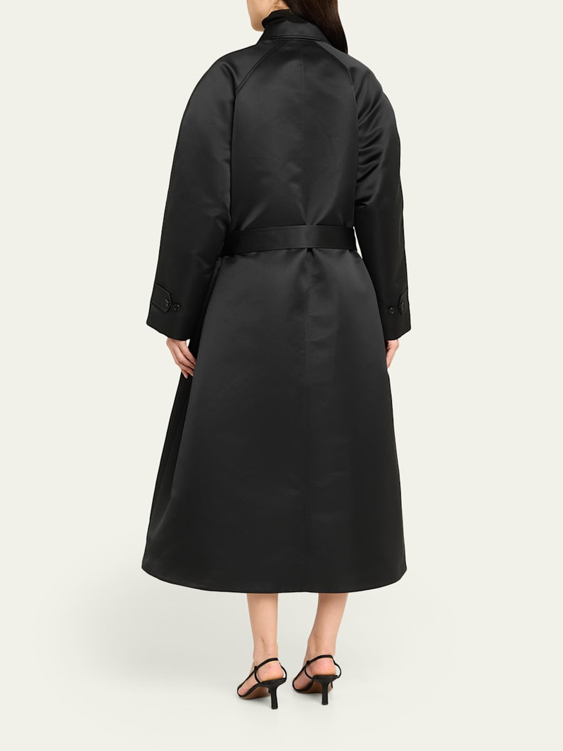Koharu Duchesse Satin Oversized Coat 3