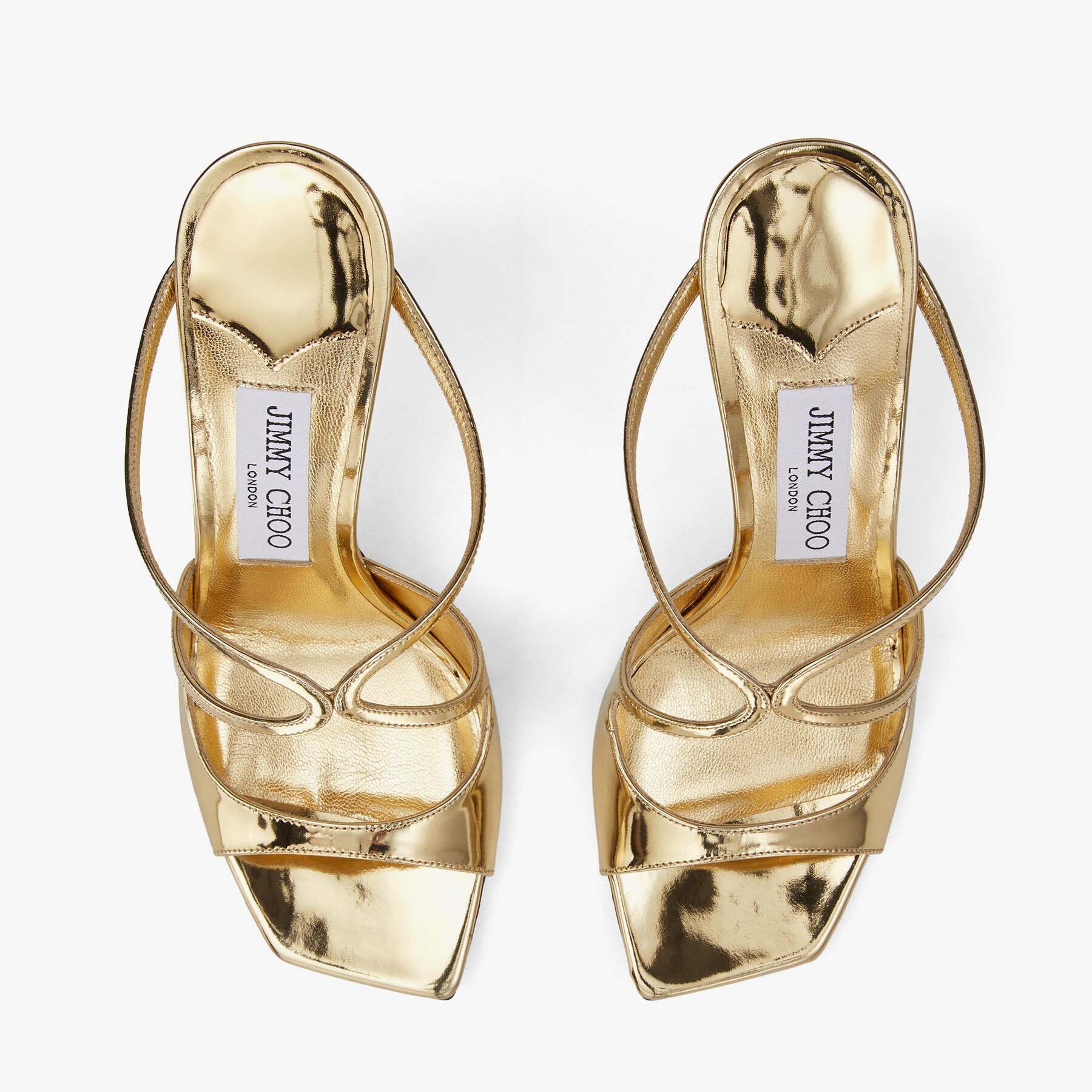 Anise 95
Gold Liquid Metal Leather Mules - 5