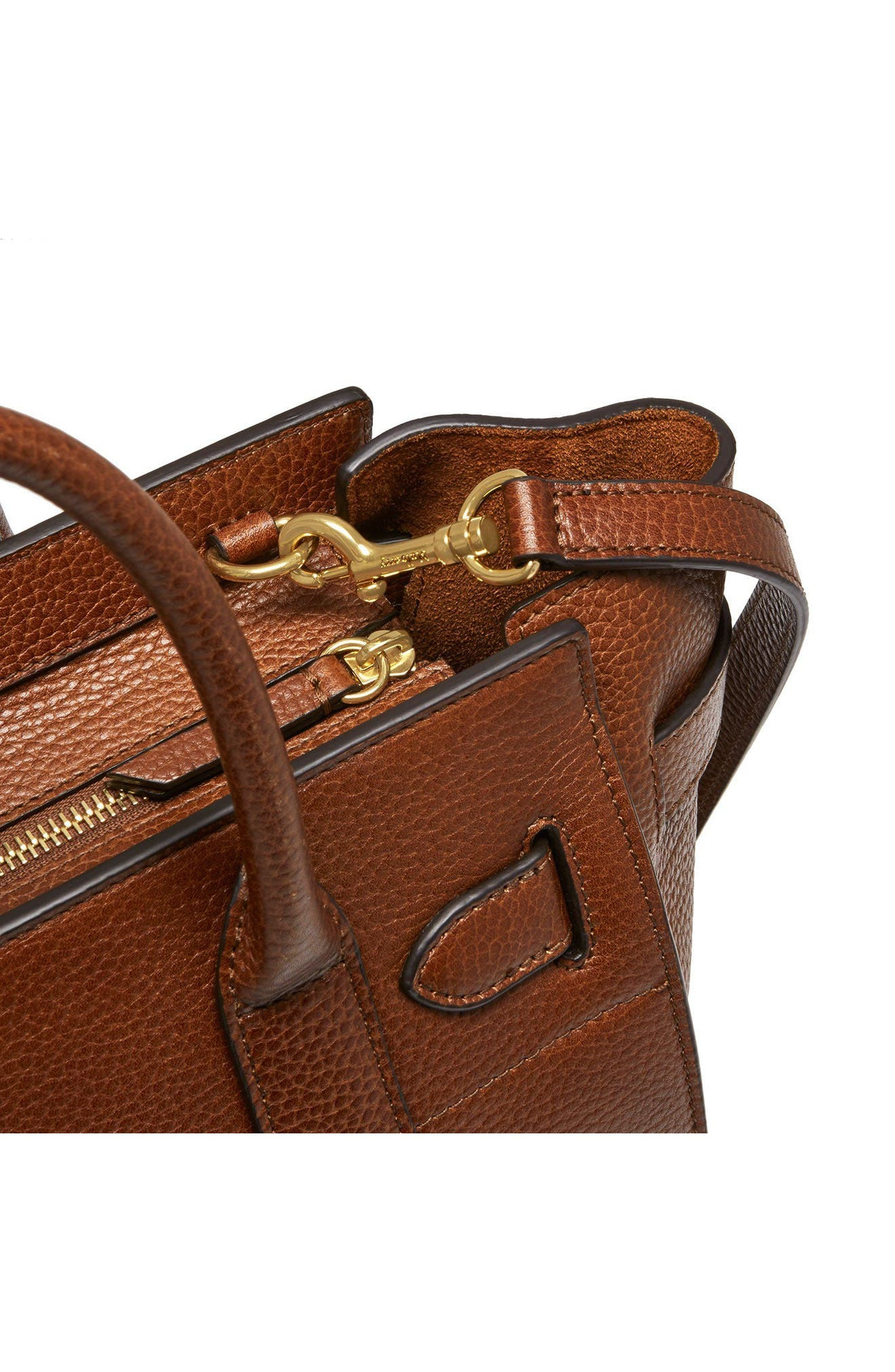 Small Zip Bayswater Leather Tote - 8