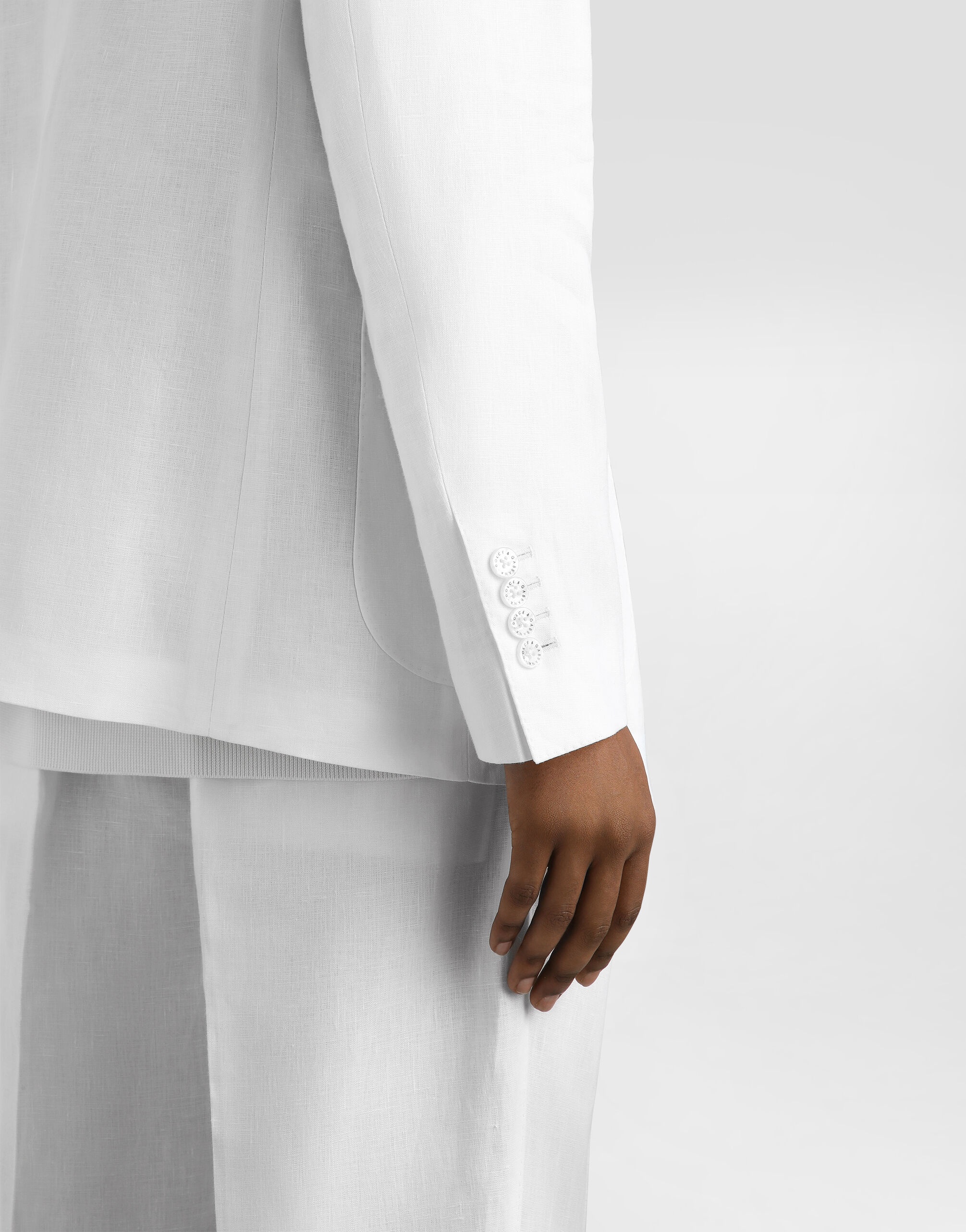 Portofino double-breasted linen jacket - 5