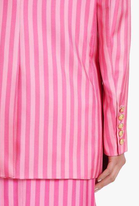 Balmain x Barbie - Striped light pink blazer - 8