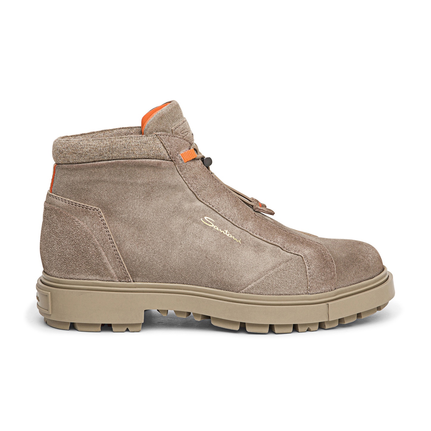 Men's brown suede hiking boot - 1