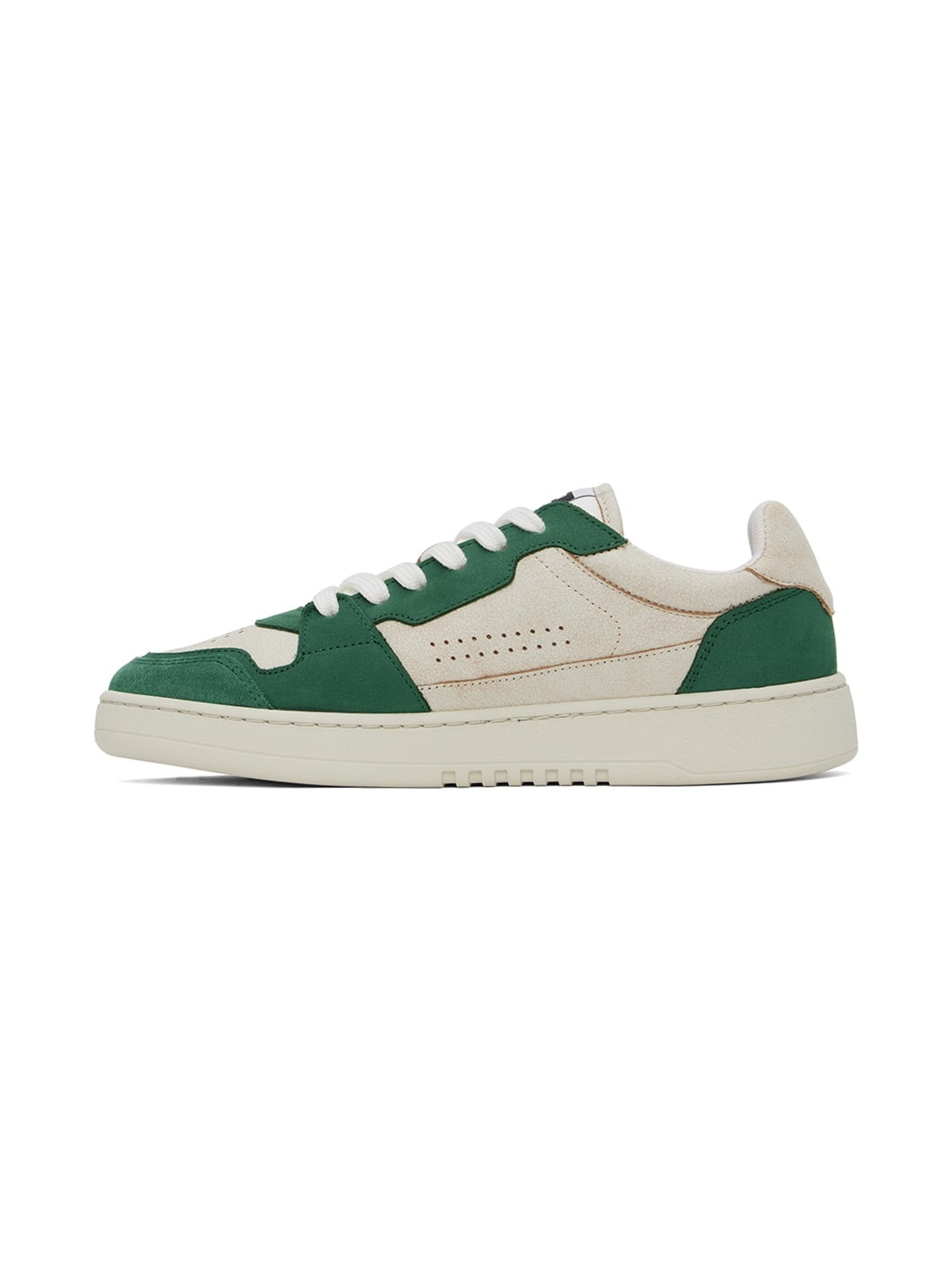 Beige & Green Dice Lo Sneakers - 3