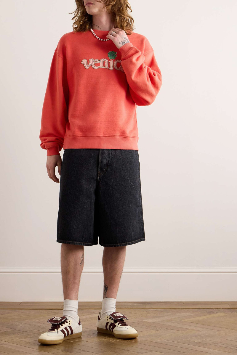 ERL Appliquéd Cotton-Jersey Sweatshirt outlook
