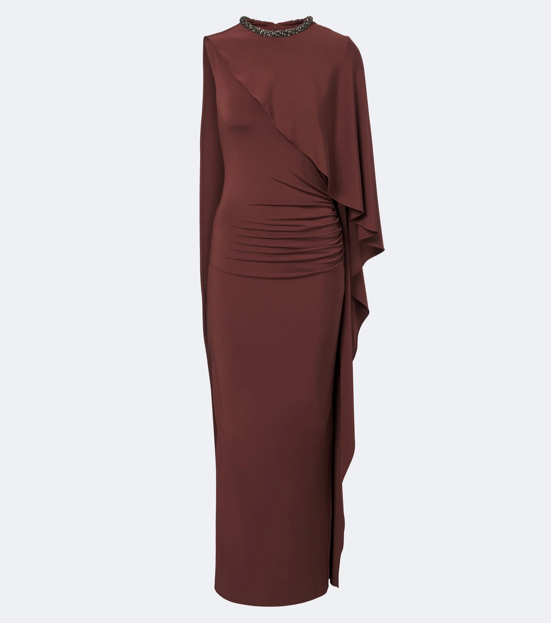 Crystal-embellished jersey maxi dress - 1