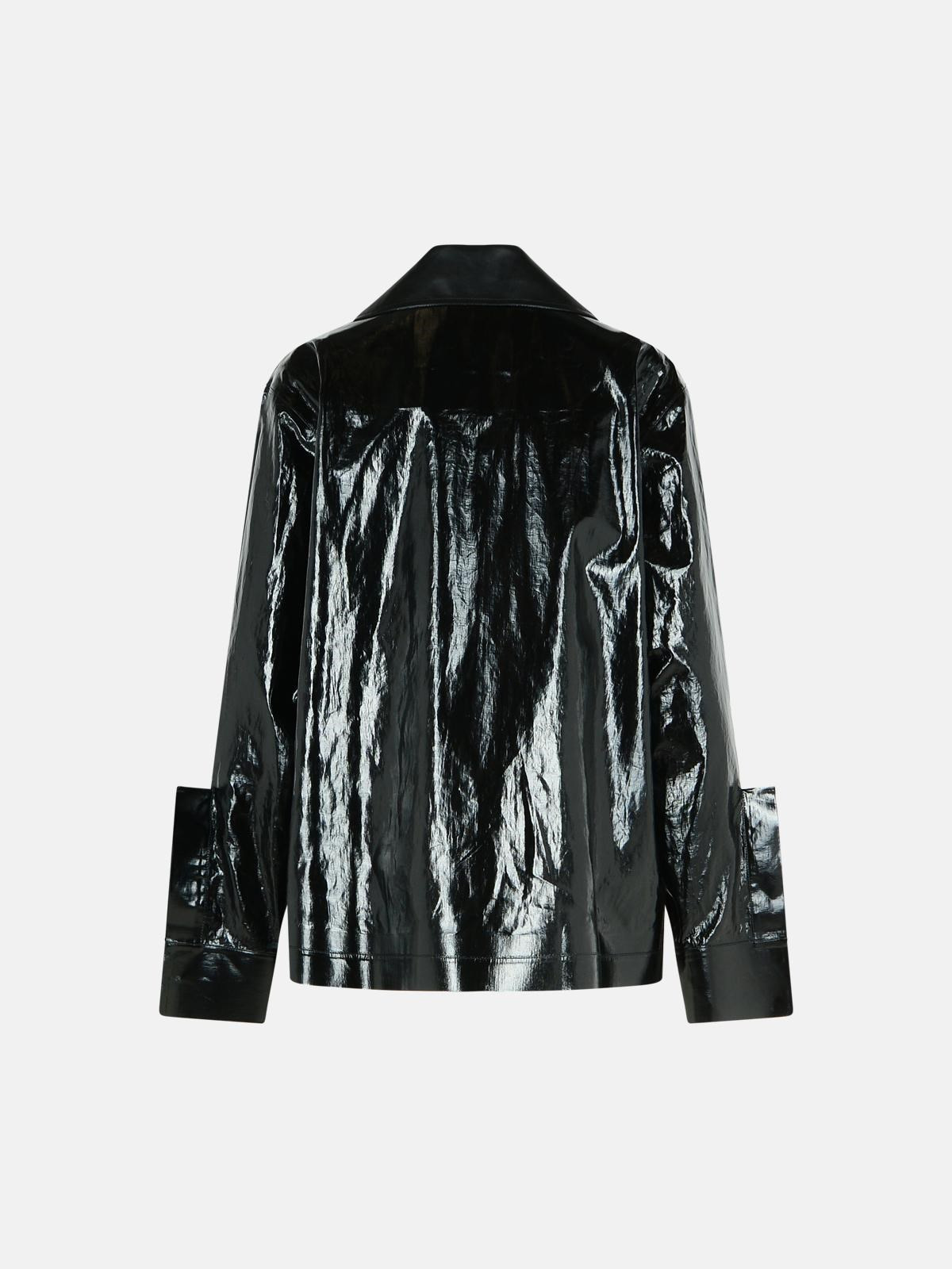 BLACK LINEN JACKET - 3