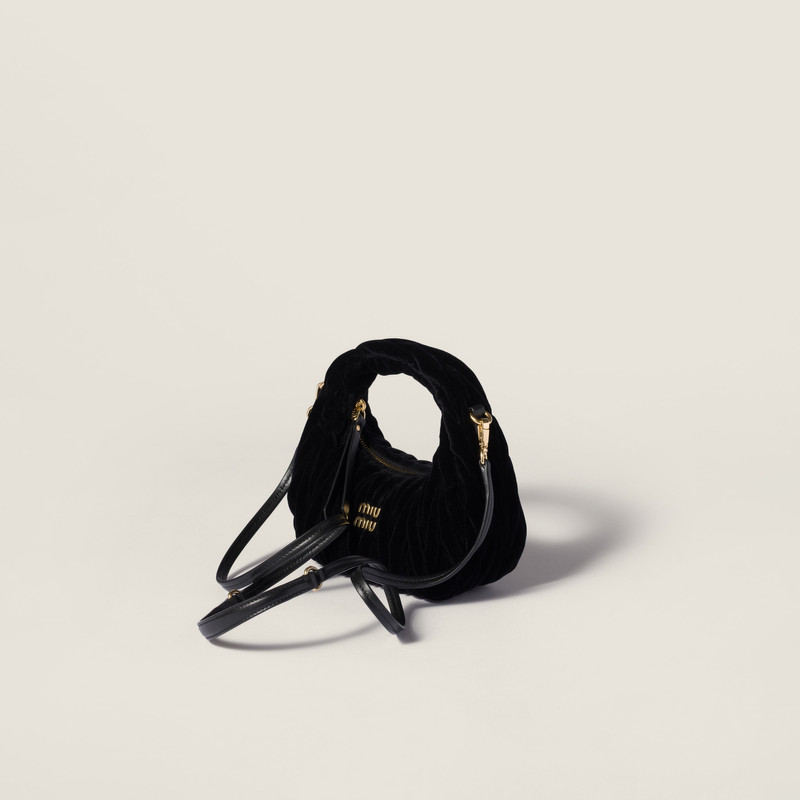 Wander matelassé velvet mini-bag 3