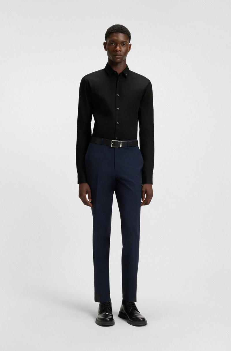 HUGO EXTRA-SLIM-FIT SHIRT IN STRETCH-COTTON CANVAS outlook