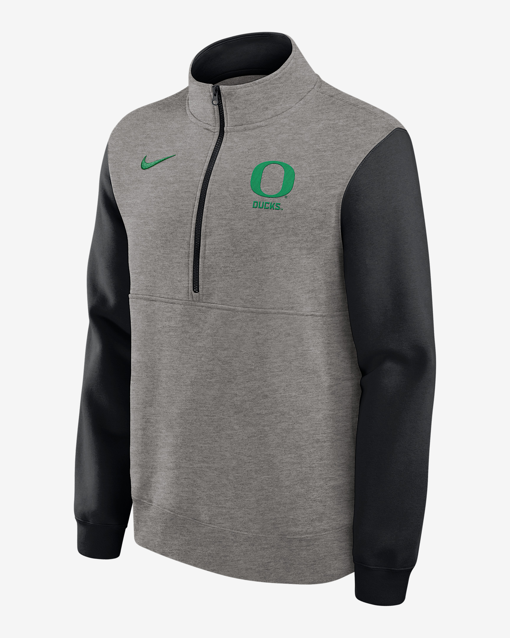 Oregon Club Men's Nike College 1/2-Zip Crew - 1