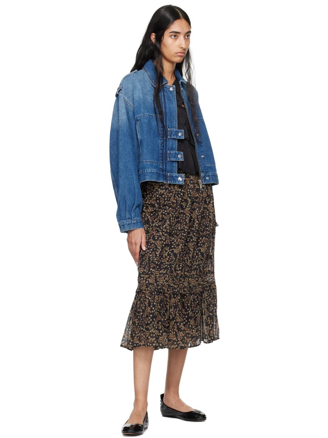 【関税&送料込】Isabel Marant Etoile Diya Skirt In Cotton Vo Isabel Marant étoile Diya Printed Cotton Midi Skirt Lilac