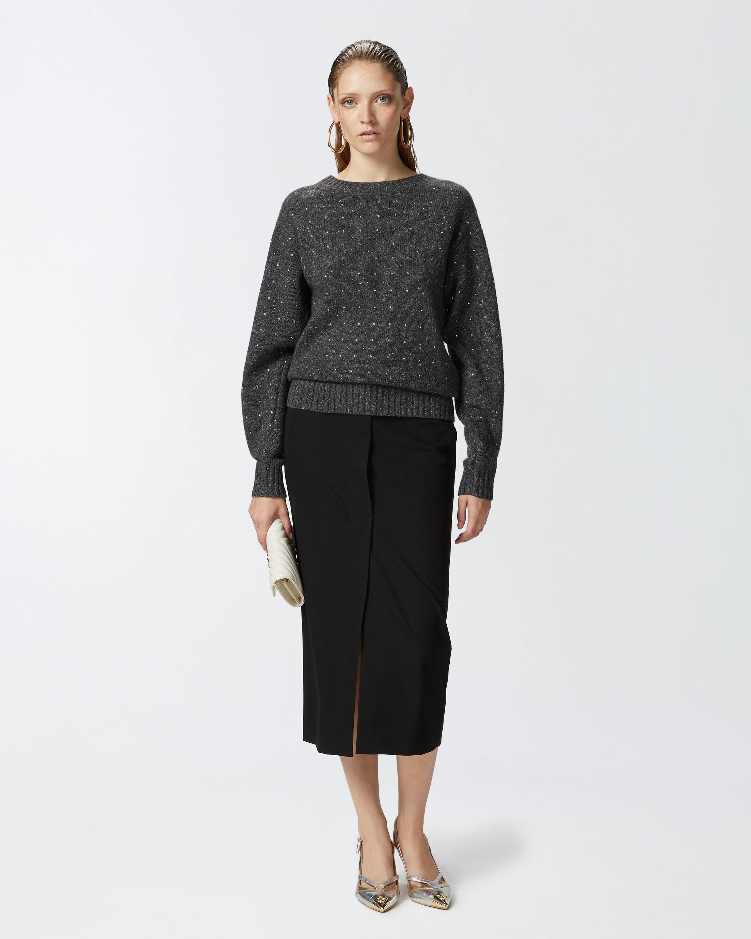 ALPACA-BLEND SWEATER WITH RHINESTONES - 3
