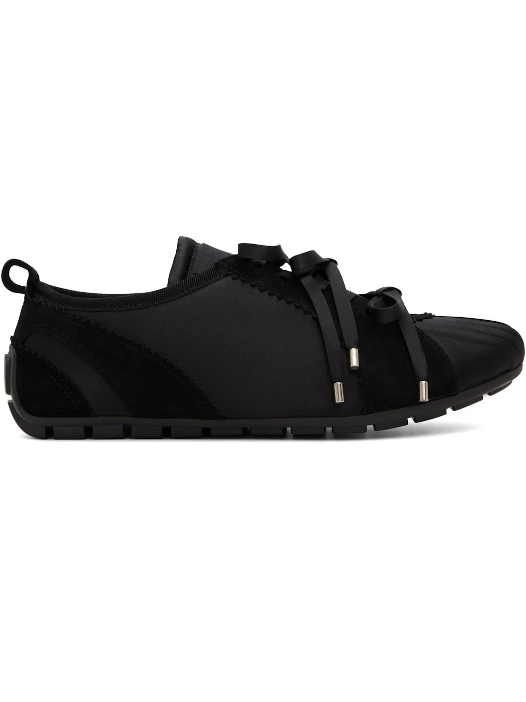 Black Ballerina Grip Sneakers - 1