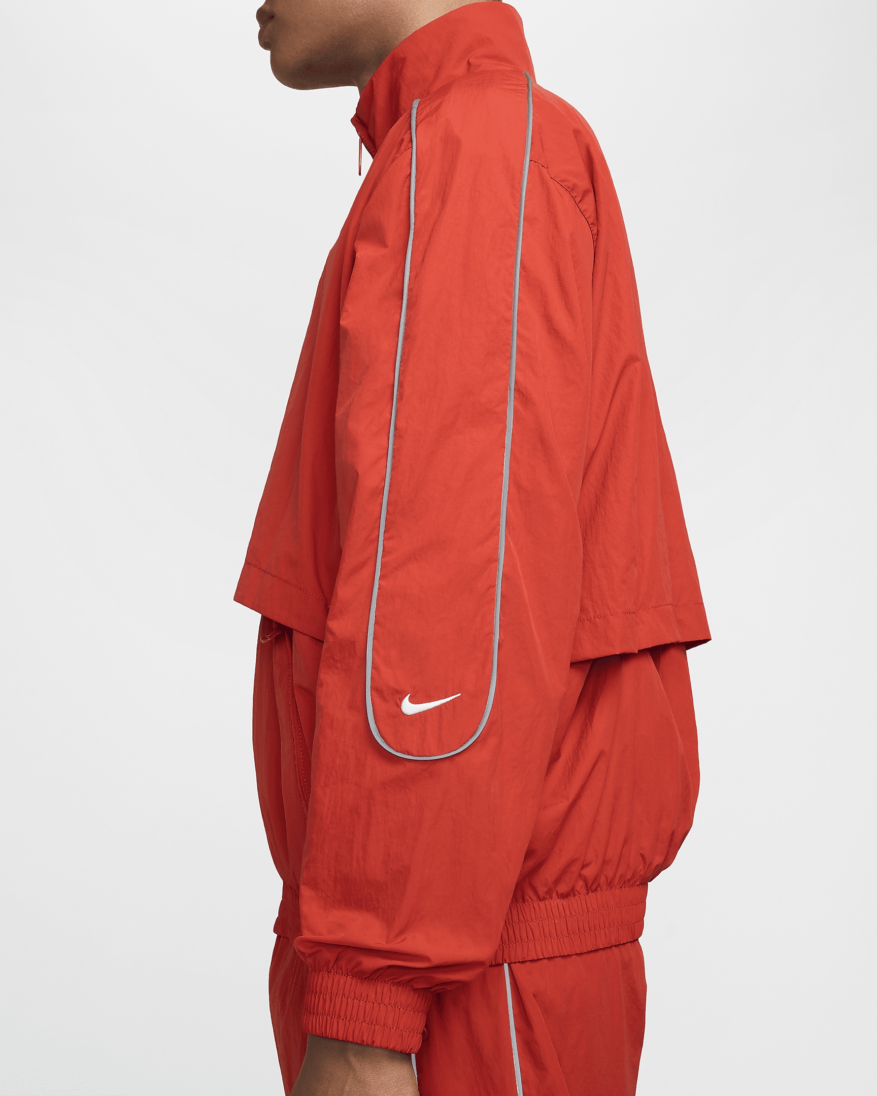 ジャケット・アウター nike solo swoosh woven track jacket Nike Solo Swoosh Woven Track Jacket Black/White Men's - FW24