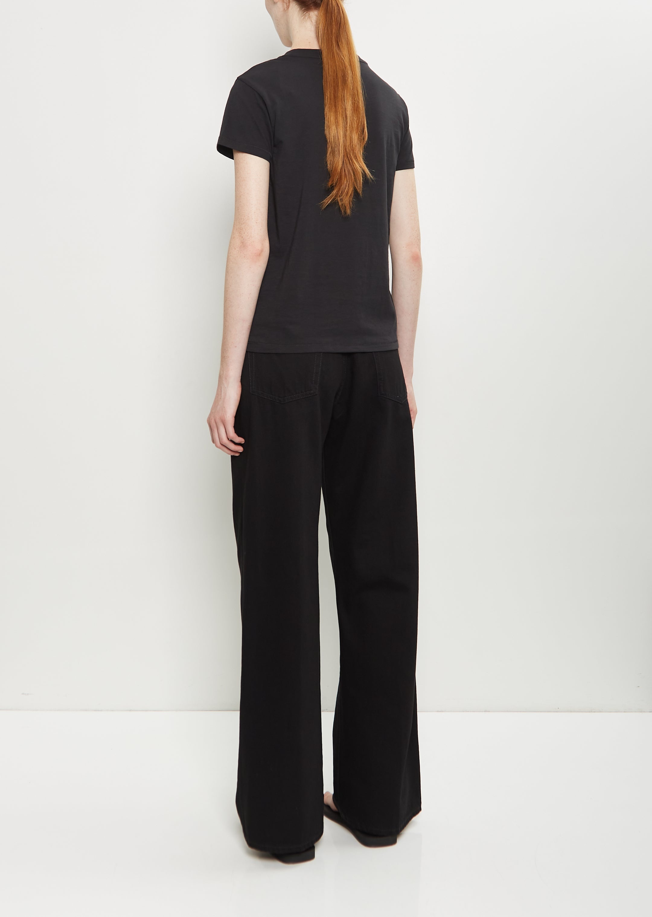 Mini Boy Cotton T-Shirt — Jet Black - 3