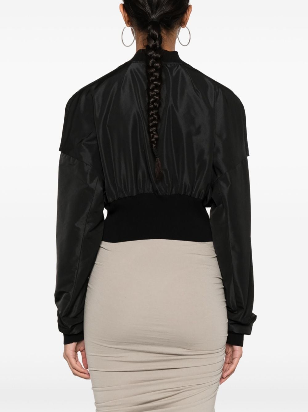 Collage cropped bomber jacket - 4
