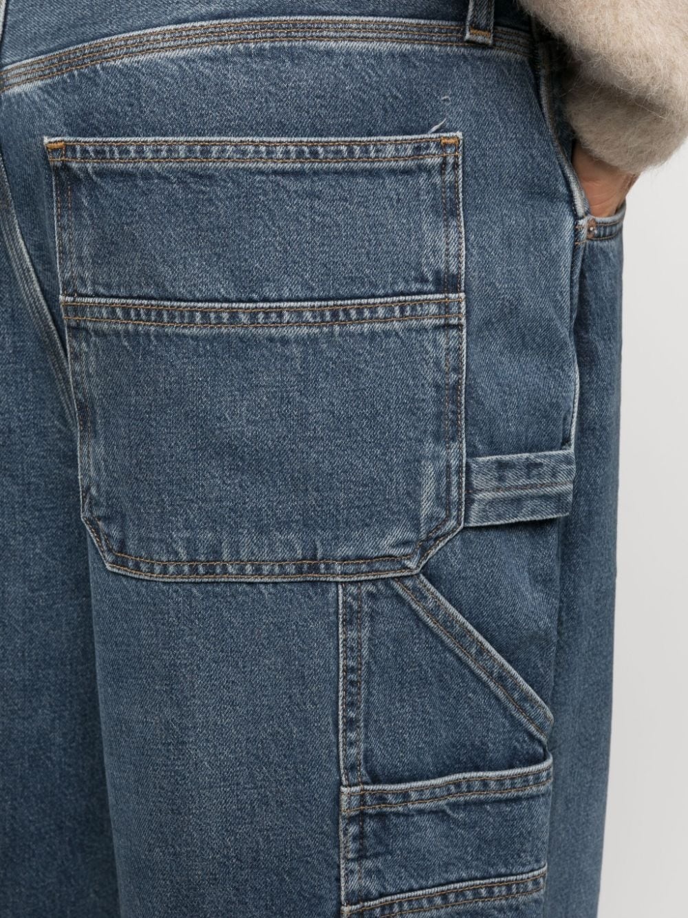 mid-rise wide-leg jeans - 5