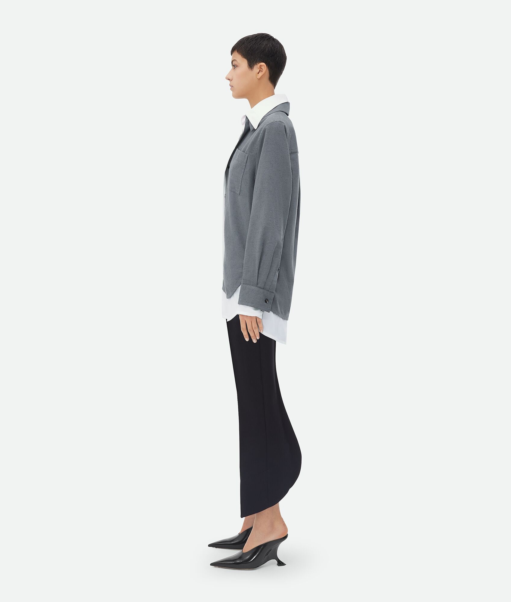 Relaxed Fit Double Layer Cotton Shirt - 2