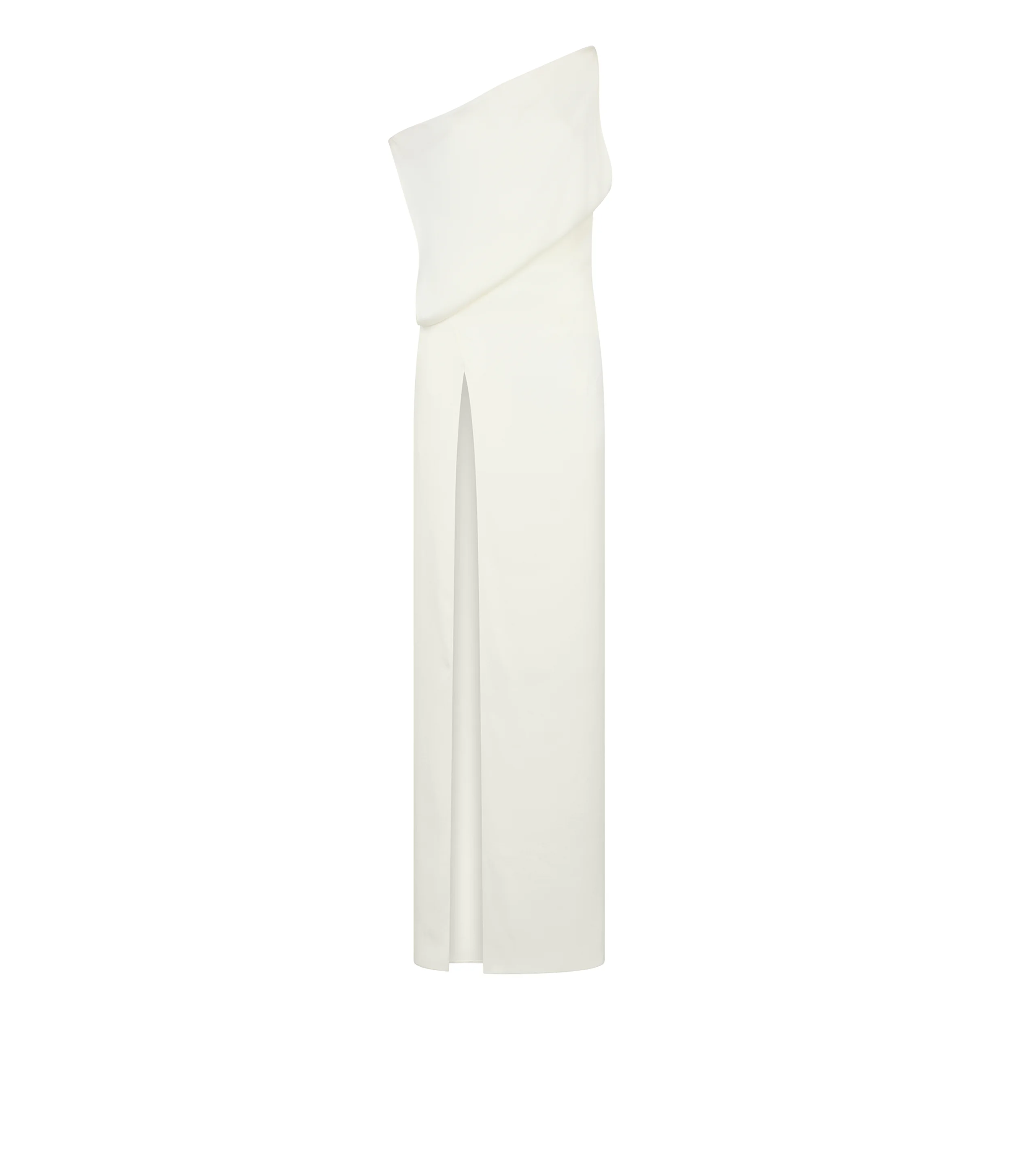 OFF THE SHOULDER EVENING DRESS WITH SIDE SLIT - 1