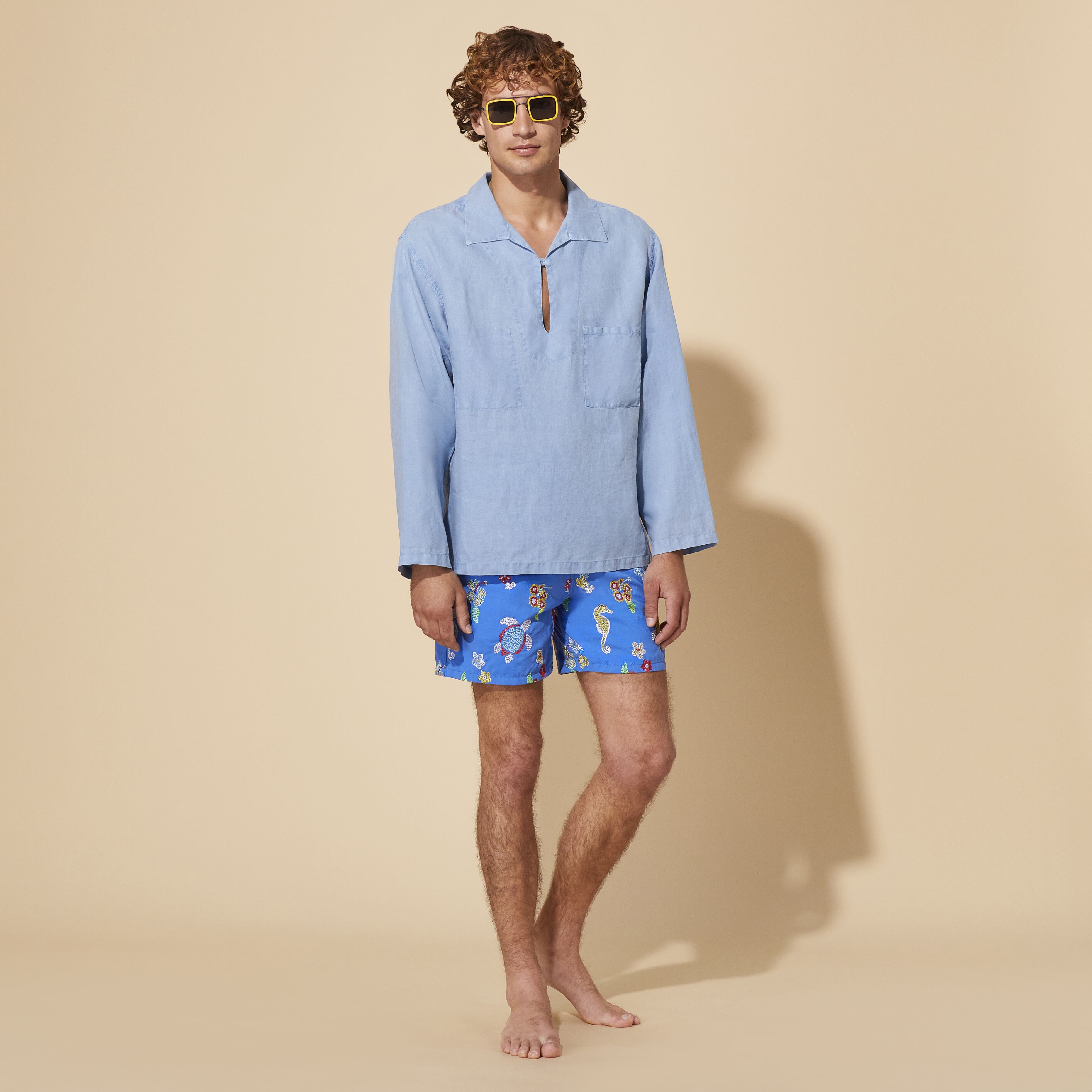 Men Swim Trunks Embroidered Mosaïque - Limited Edition - 5