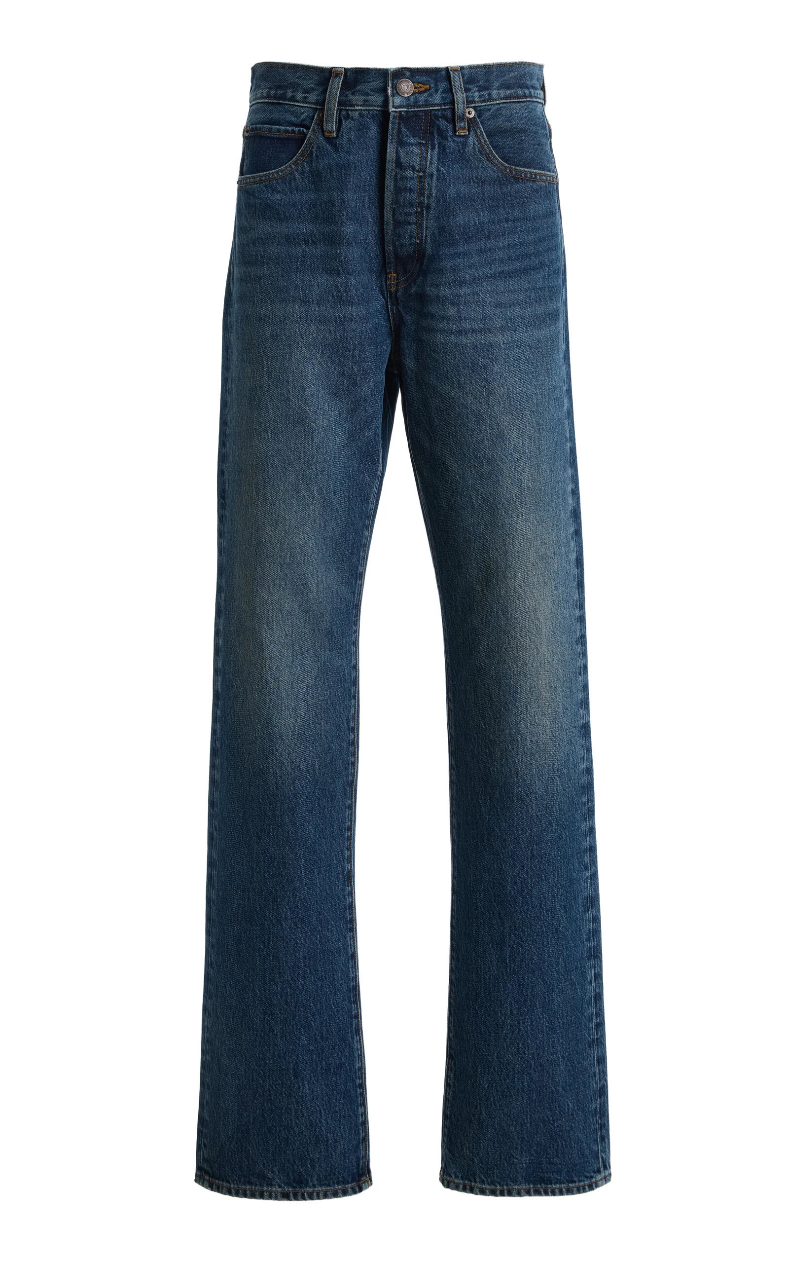 x Sotheby's Vertical Rigid High-Rise Straight-Leg Jeans - 1