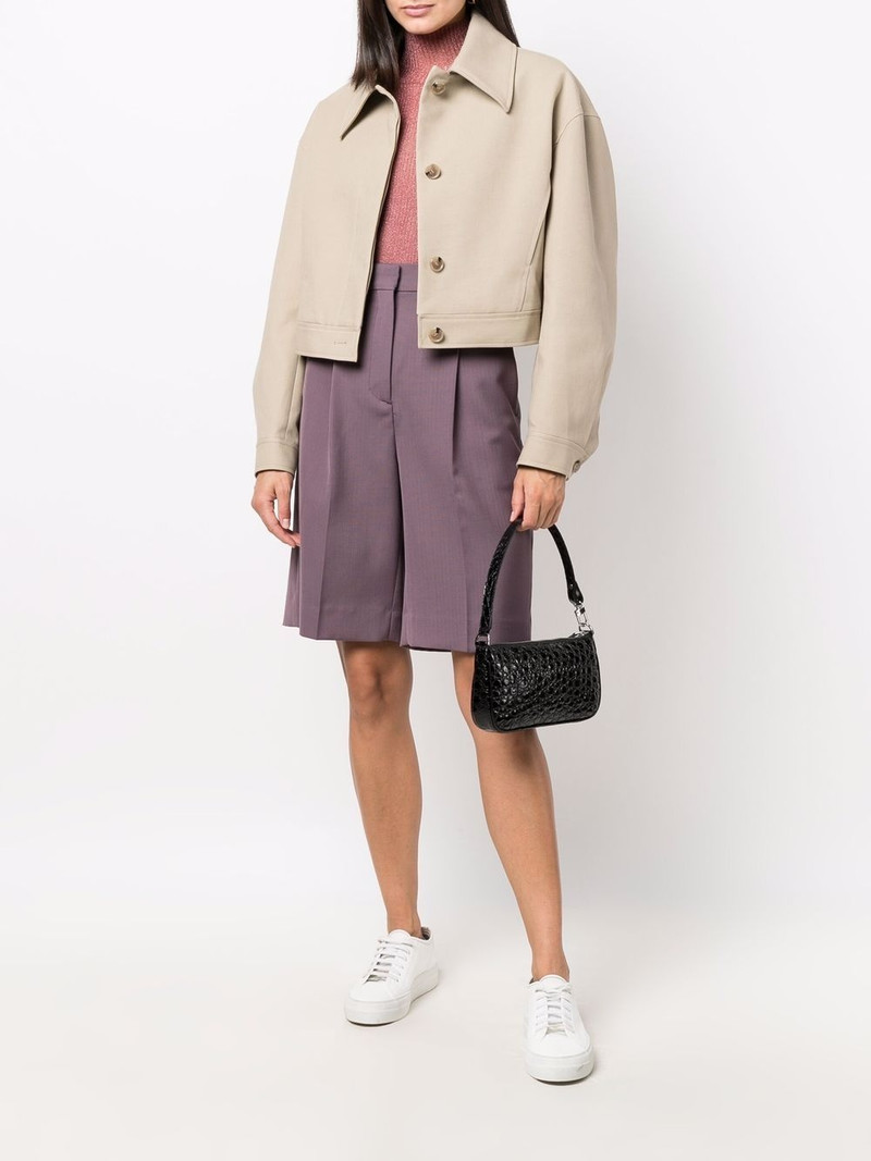 BY FAR crocodile effect mini bag outlook