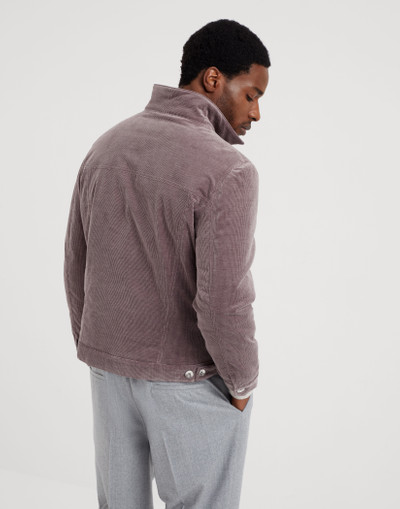 Brunello Cucinelli Comfort cotton and cashmere corduroy four-pocket outerwear jacket with Thermore® lining outlook