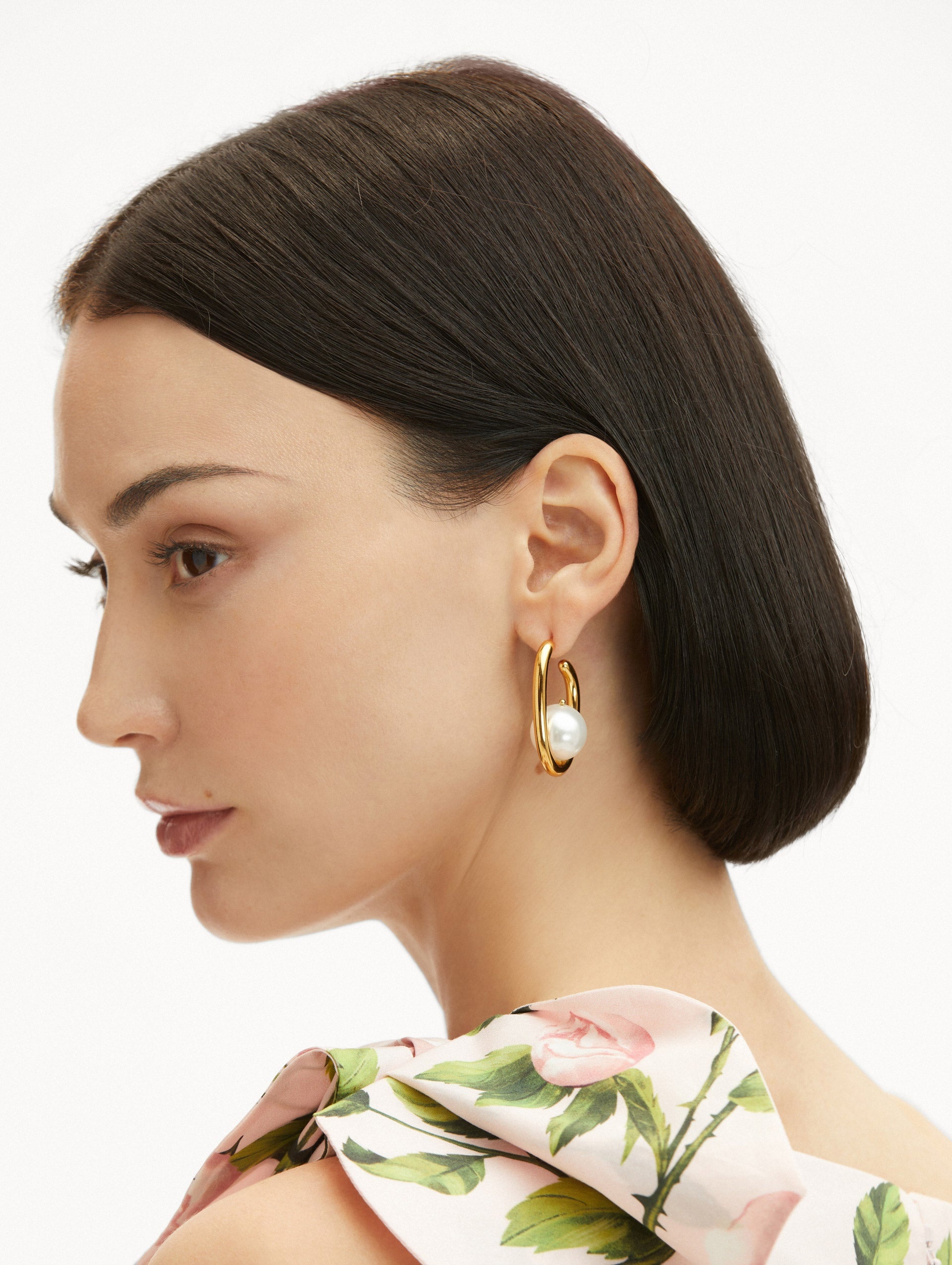 PEARL O HOOP EARRINGS - 2