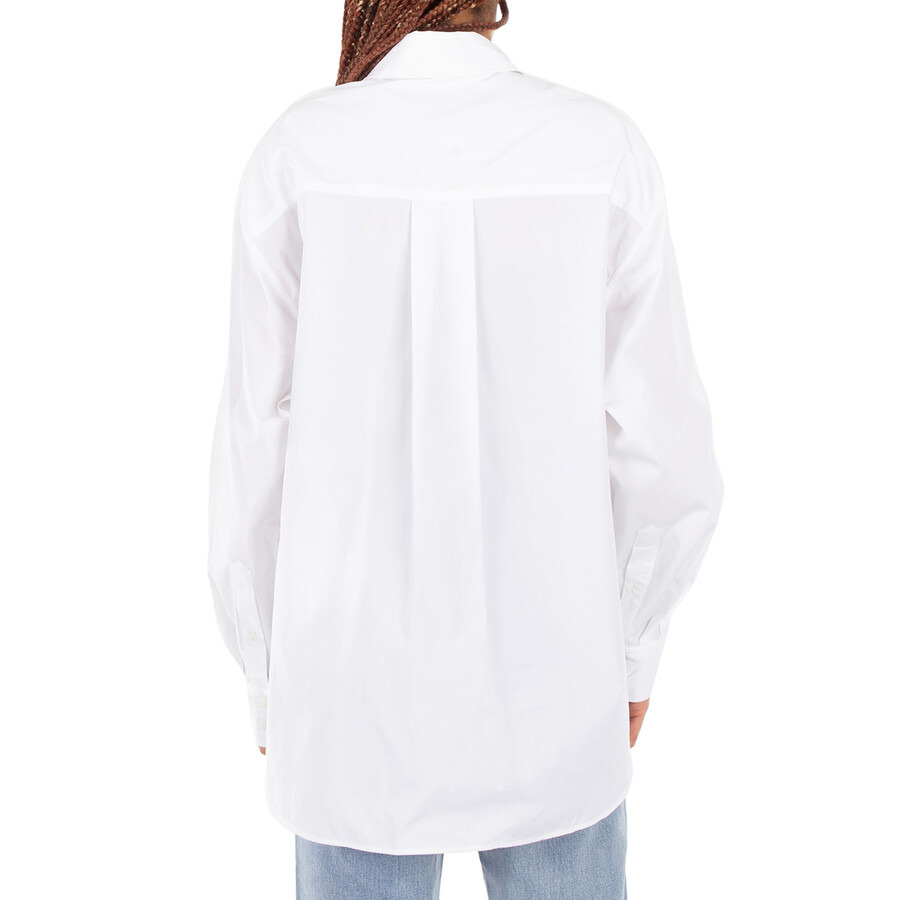 Isabel Marant Ladies White Fabriza Buttoned Down Shirt - 3