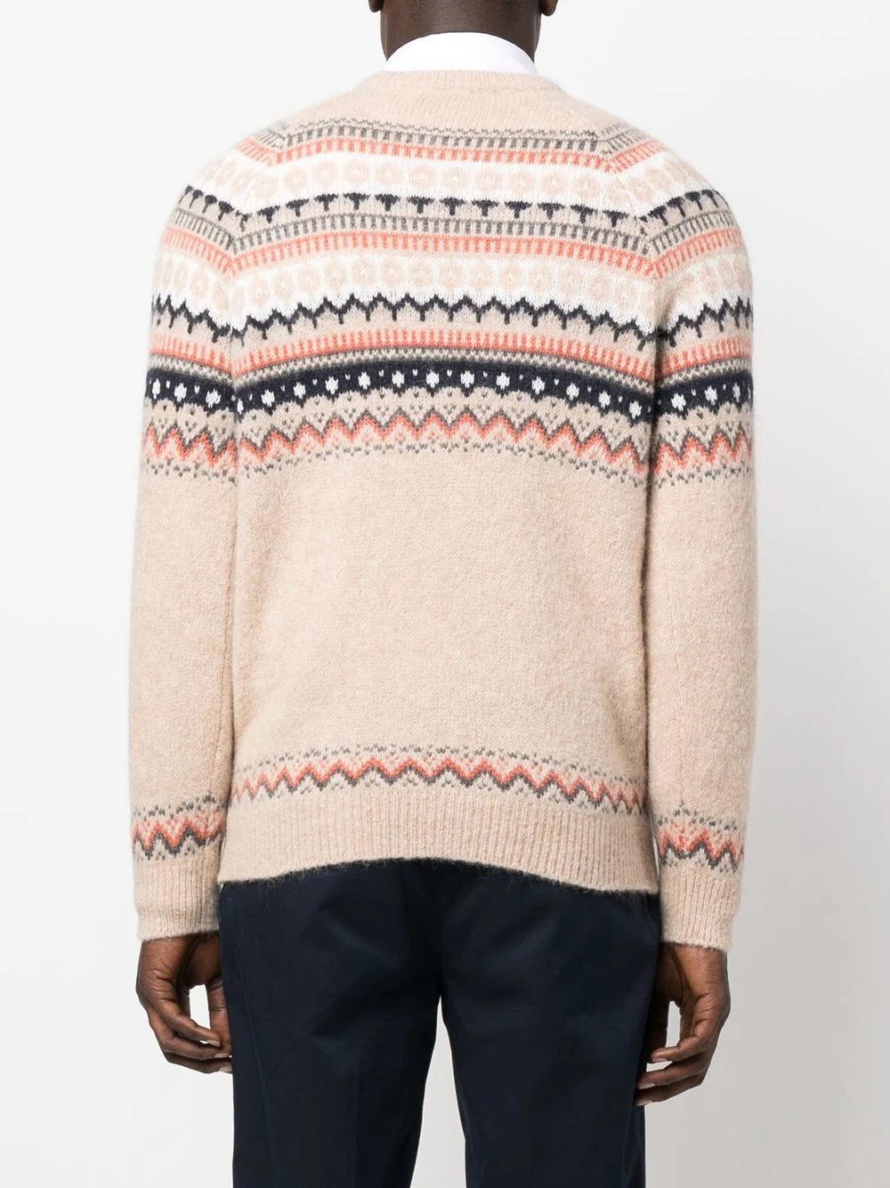 fair isle intarsia knit jumper - 4