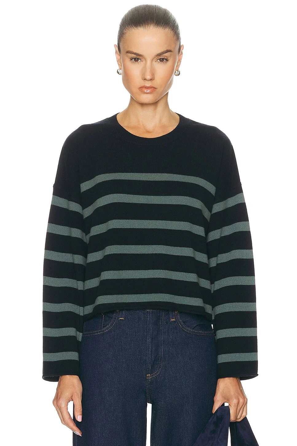 Zoe Breton Stripe Crewneck Sweater - 1